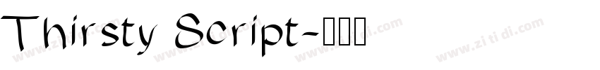 Thirsty Script字体转换